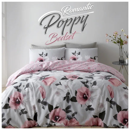Cotton Blend Floral Duvet Cover Set with Pillowcases