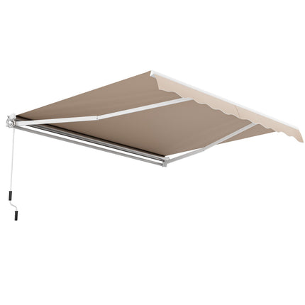3.6 X 3 M Patio Retractable Awning with Manual Crank Handle