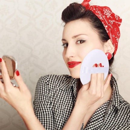 1 Pack 5” Large Powder Puff for Face Powder,Ultra Soft Powder Puff Washable Loose Powder Puff round Blending Sponge Puff Setting Powder Puff Body Powder Puff for Face Makeup Loose Powder Foundation