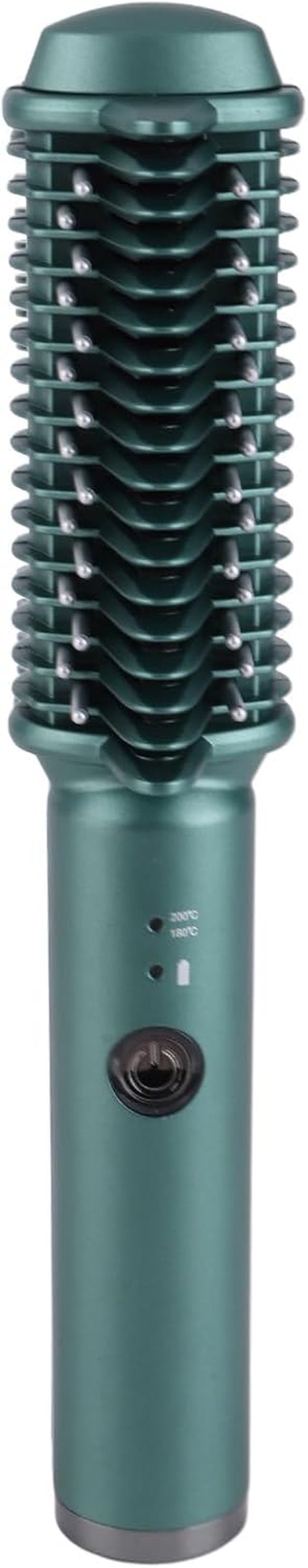 Hair Straightening Brush, Portable Cordless Straightening Comb Evenly Quickly Heating anti Scald USB Rechargeable Hair Styling Tool, Perfect for Home, Travel, Salon Use