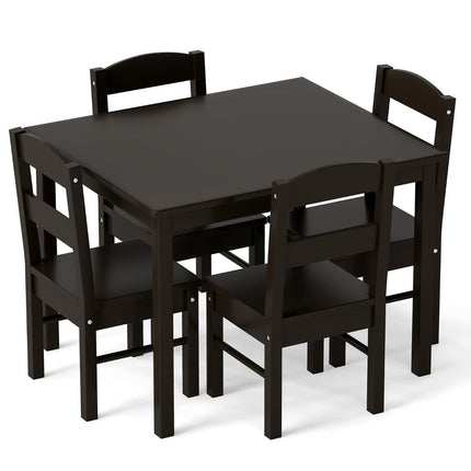 Kids Table and 4 Chairs Set for Toddlers Dining, Drawing, Reading