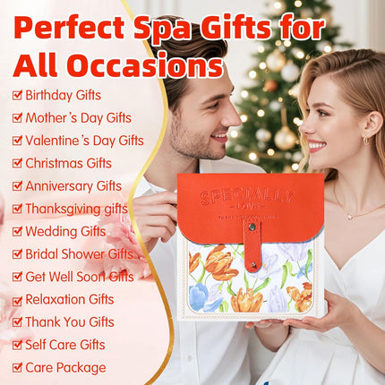 7 Pcs Bath Sets for Women Halloween Gifts for Her Travel Essentials Set with Bath Bombs, Scented Candle, Shower Steamers, Bath Salt Self Skincare Set for Relaxing Mother'S Day Birthday Gifts