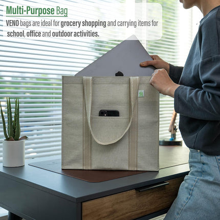 4 Pack Reusable Grocery Shopping Bag W/Hard Bottom, Foldable,Multipurpose Heavy Duty Tote,Daily Utility Bag (Set of 4)