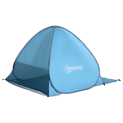 Beach Tent Instant Camping Portable Pop up Automatic Carry Case Blue Hiking