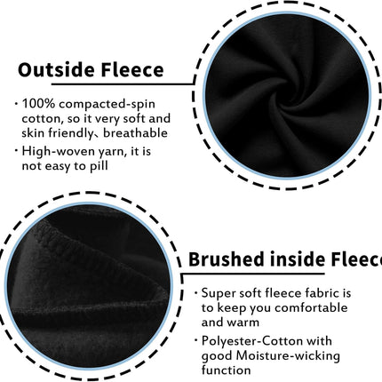 Kids Soft Brushed Fleece Zip-Up Hooded Sweatshirt Hoodie for Boys or Girls 4-12 Years