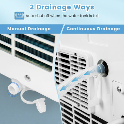 9000 BTU 4-In-1 Portable Air Conditioner with Sleep Mode