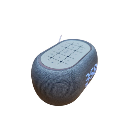 Music Clock Bar Bedside Alarm Clock 7 Night Light Bluetooth Speaker White Noise
