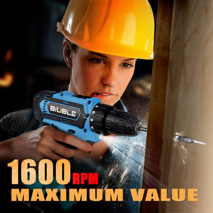 21V Cordless Impact Drill High-Power Rechargeable Electric Drill Lithium Battery Multifunctional Screwdriver
