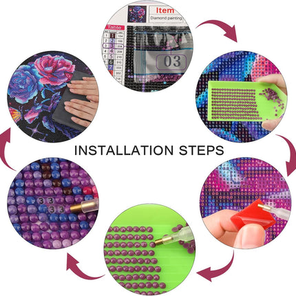 Watercolor Highlander Cow Diamond Art Painting Kits for Adults