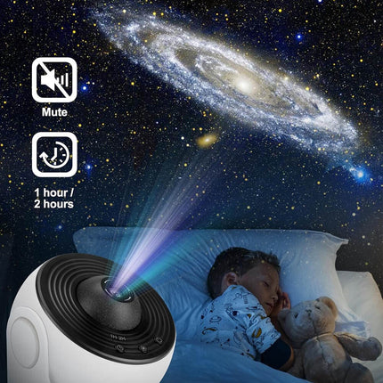 13In1 Galaxy Starry Sky Projector Night Light Rotating LED Planetarium Star Lamp