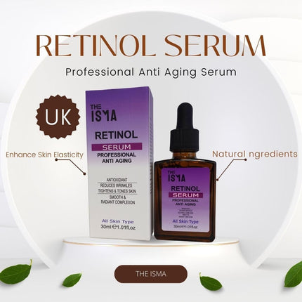 Retinol Serum for Face, Neck, Wrinkles - Resurfacing, High Strenthg Anti-Aging, Anti-Wrinkle Serum 30Ml