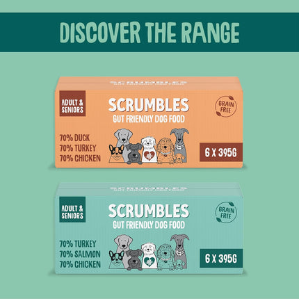 Scrumbles Natural Wet Dog Food Multipack, 6X 395G Variety Pack