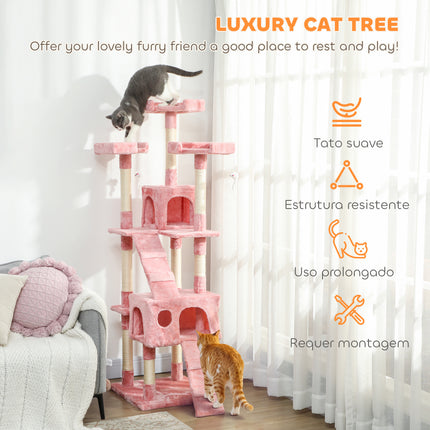 Cat Tree Kitty Activity Play Centre, Scratching Scratcher, 173Cm