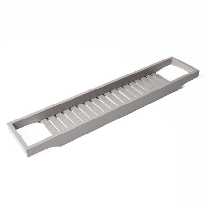 OHS Wooden Bath Tub Rack Storage Bathroom Caddy Shelf Tray Soap Holder Tidy Unit