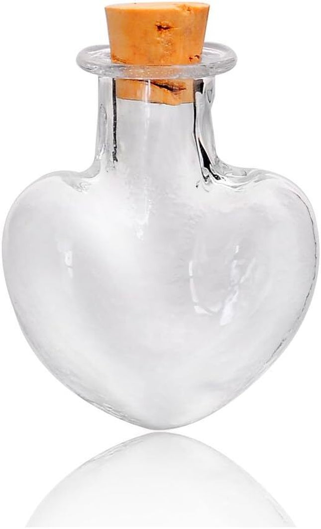 Mini Bottles with Lids Small 1.5Ml Glass Craft Jewellery Sand Making Jars 5X