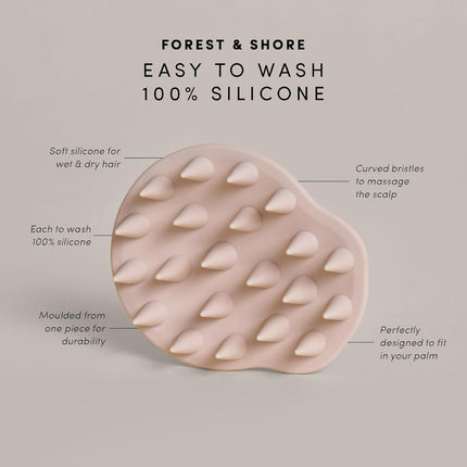 Scalp Massager Hair Growth Silicone Scalp Scrubber by  Hair Care Head Massager Silicone Brush & Hair Oil Applicator for Hair Products