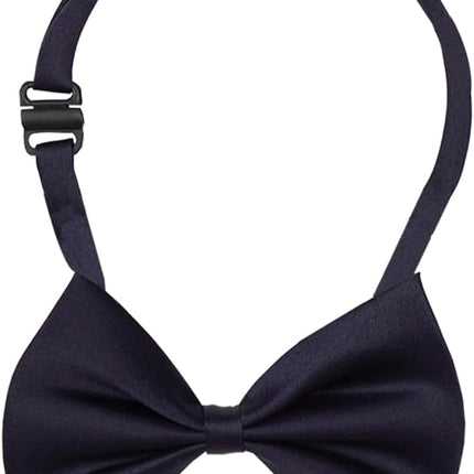 Boys Dress Shirt with Adjustable Bow Tie Short Sleeve Shirts Collared Tops