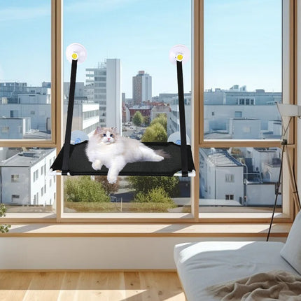 Pet Cat Window Hammock Window Mounted Hanging Bed Cute Suction Pet Perch Seat UK
