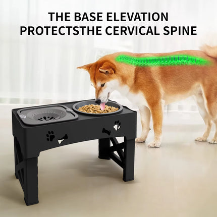 Raised Dog Bowl Stand for Cats and Dogs Pet Feeder Bowls Double Feeder High Stand for Small Medium and Large Dogs Cats