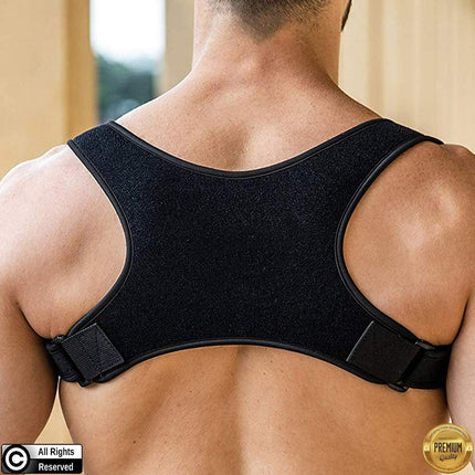 Posture Corrector – Adjustable Back Brace & Neck Straightener for Men & Women