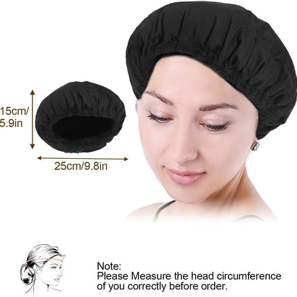 DIY Thermal Deep Conditioning Flaxseed Hair Heat Cap,Microwavable Micro Hair Conditioning Cap Heat Therapy for Steaming Hair,Hat Spa Cap Styling Tools