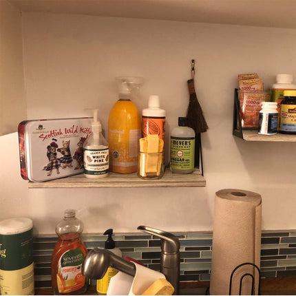 3X Corner Wall Shelves Industrial Wood Floating Shelf for Souvenirs Ornaments De