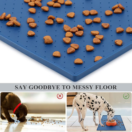 Large Pet Puppy Silicone Waterproof Feeding Food Mat Dog Non Slip Bowl Placemat
