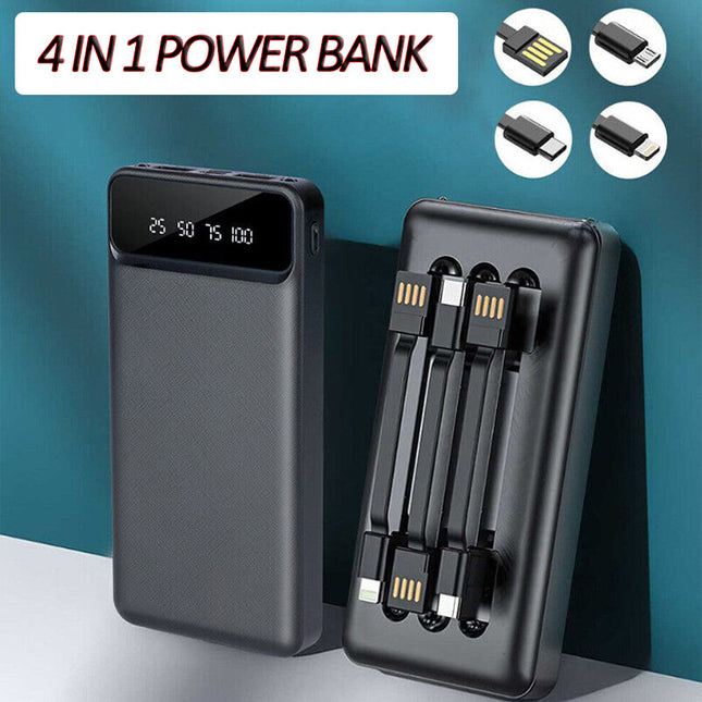 Power Bank 20000Mah USB-C Fast Charger Battery Pack Portable for Mobile Phone