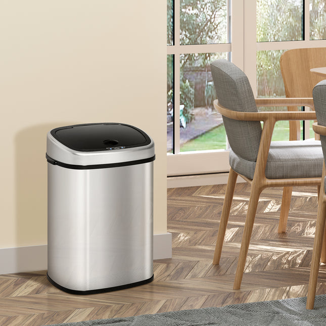 Sensor Dustbin Touchless Trash Can Automatic Garbage Bin Stainless Steel