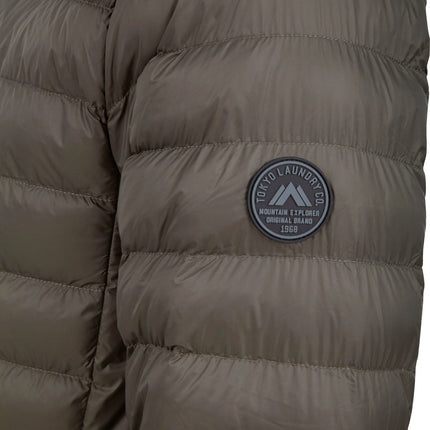 Tokyo Laundry Puffer Jacket Mens Hooded Quilted Coat Warm Winter Zip Pockets