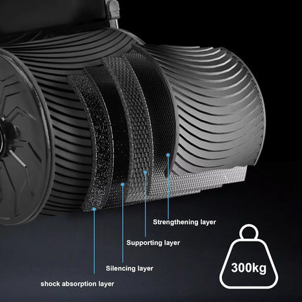 Abdominal Wheel Automatic Rebound Elbow Support Anti-Slip Fitness AB Roller