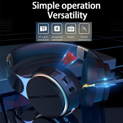 Powerful Bass Wireless over Ear Bluetooth 5.0 Headphones Deep Bass Headset