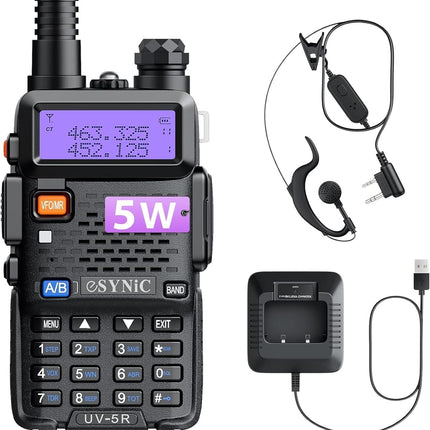 Handheld Police Radio Scanner Fire Transceiver Portable Antenna Walkie Talkie UK
