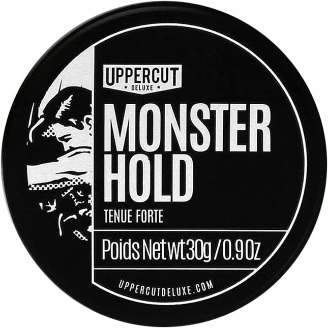 Monster Hold Pomade Midi, Heavy and Strong Hold Wax Based Product, Long Lasting and Reworkable for Traditional or Bolder Styles 30G