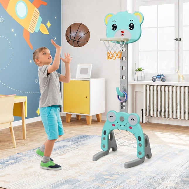 3 in 1 Kids Basketball Hoop and Stand Set for Kids