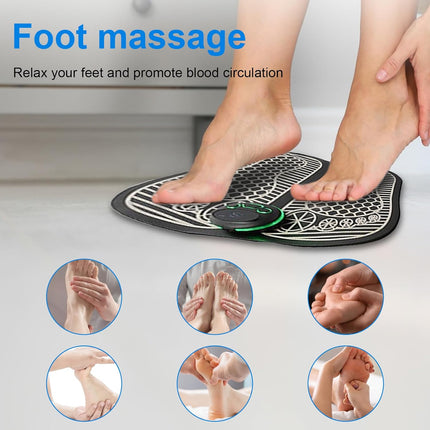 Electric Foot Massager - Pain Relief & Circulation USB Rechargeable Portable Massage Mat
