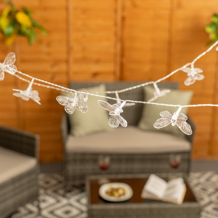 20 X Solar String Fairy Lights Garden Outdoor Patio String Lighting Warm White