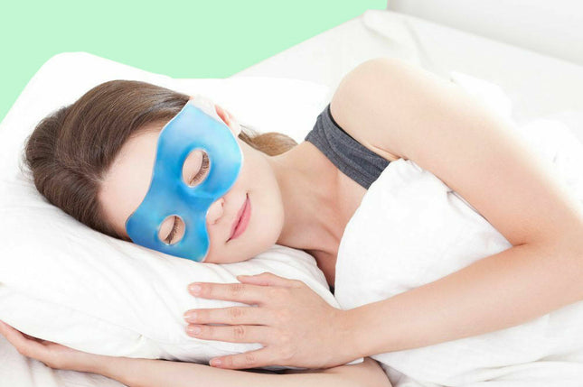 BLUE SOOTHING EYE MASK RELAXING GEL HEADACHE RELIEF COLD COOLING GEL HOT WARM