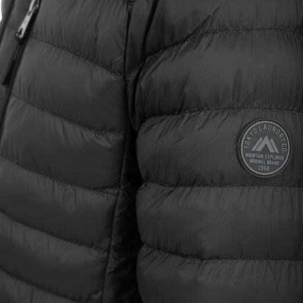 Tokyo Laundry Puffer Jacket Mens Hooded Quilted Coat Warm Winter Zip Pockets