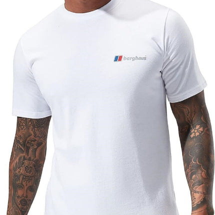 Mens Berghaus T Shirt Organic 100% Cotton Classic Logo Crew Neck Tee
