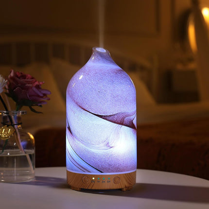 INRORANS Essential Oil Diffuser Glass Aromatherapy Diffuser - 160Ml Ultrasonic C