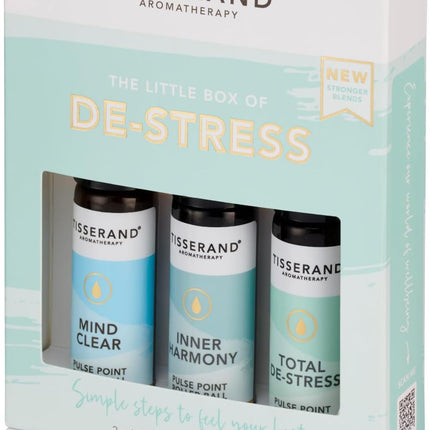Aromatherapy - the Little Box of De-Stress - Mind Clear, Inner Harmony, Total De-Stress - 100% Natural Pure Essential Oils - 3X10Ml