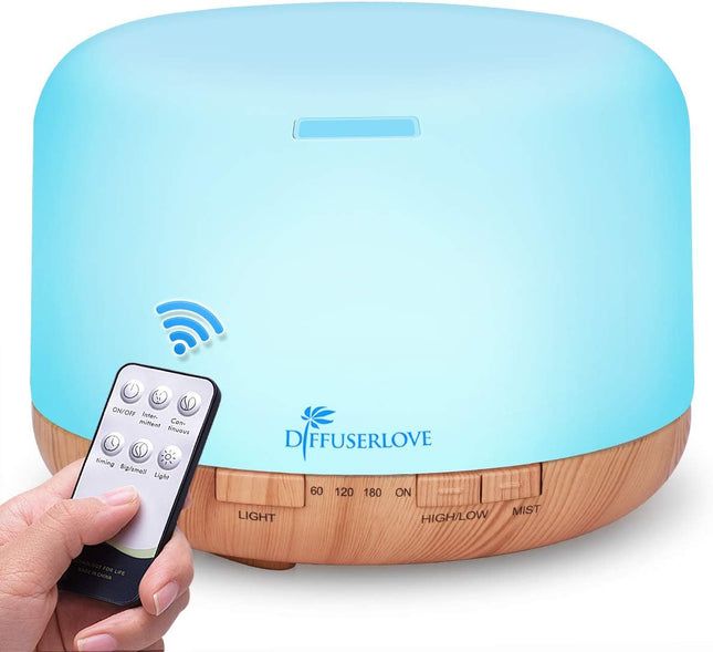 Diffuserlove Essential Oil Diffuser 500ML Remote Control Aromatherapy Diffuser C