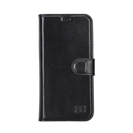 Apple iPhone 14 Series Detachable Leather Wallet Case Darker Color -