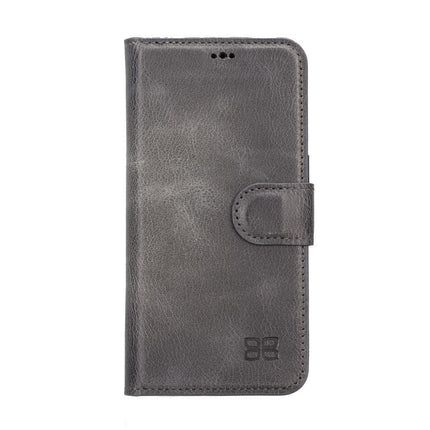 Apple iPhone 14 Series Detachable Leather Wallet Case Darker Color -