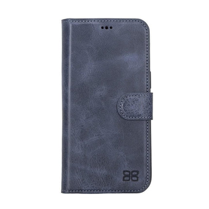 Apple iPhone 14 Series Detachable Leather Wallet Case Darker Color -