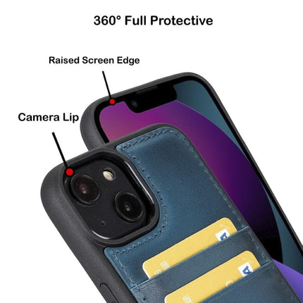 Flexible Leather Back Cover with CardHolder for iPhone 14 Series