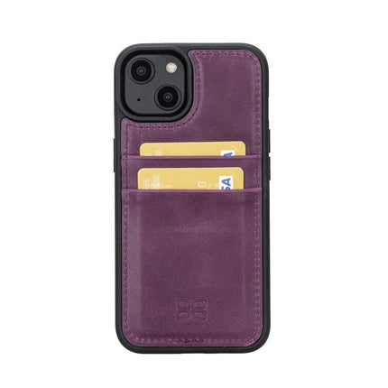 Flexible Leather Back Cover with CardHolder for iPhone 14 Series