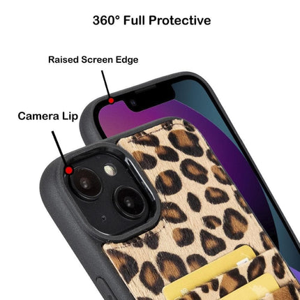 Flexible Leather Back Cover with CardHolder for iPhone 14 Series