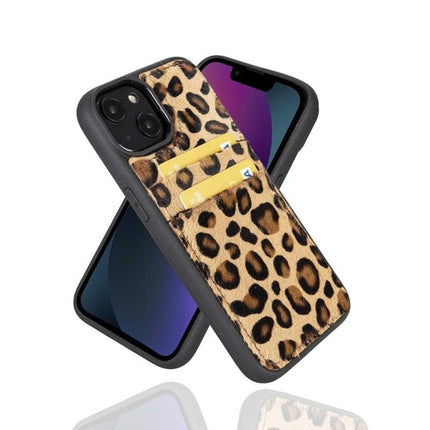 Flexible Leather Back Cover with CardHolder for iPhone 14 Series